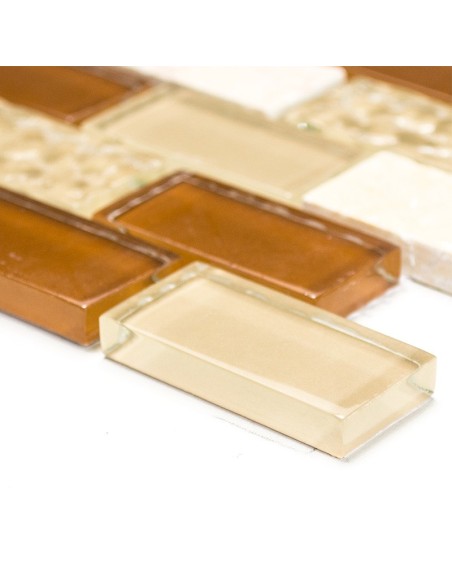 Kristall Natursten Brickmosaik Mix Beige | Ekosten.se