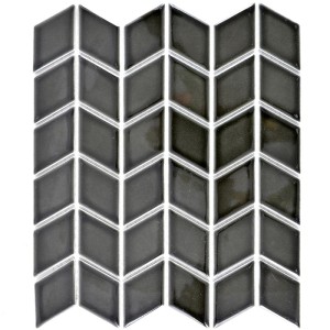Svart Mosaik Keramik Våg Blank | Ekosten.se