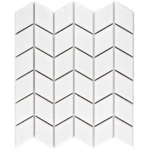 Vit Mosaik Keramik Våg Blank | Ekosten.se
