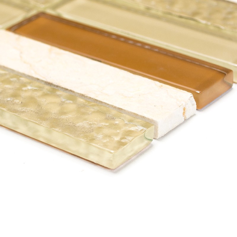 Beige Stavmosaik Kristall Natursten | Ekosten.se
