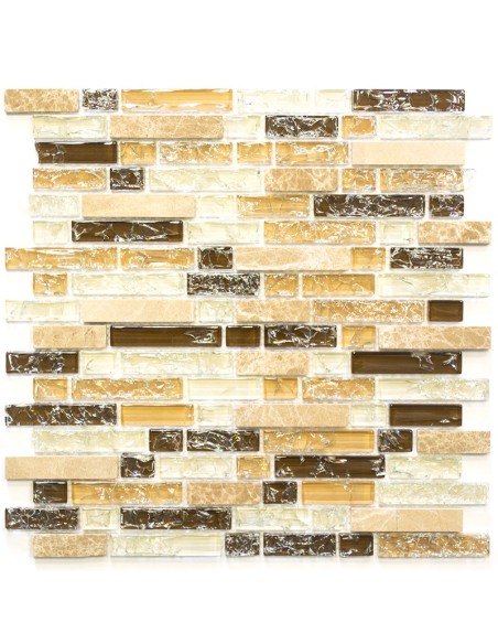 Stavmosaik Kristall Marmor Beige | Ekosten.se