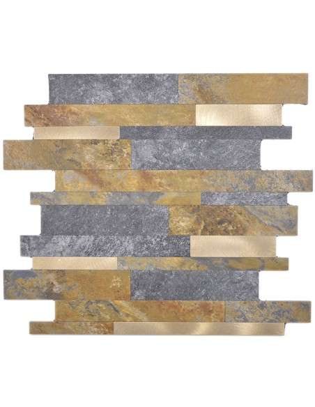 Mosaik Självhäftande Vinyl Skiffer Guld | Ekosten.se