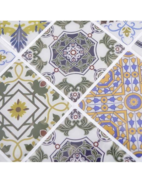 Squares Retro Självhäftande Vinyl Mosaik | Ekosten.se