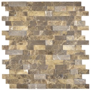 Självhäftande Mosaik Marmor Brun | Ekosten.se