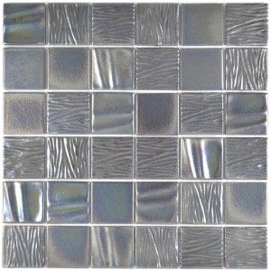 Svart Struktur Keramik Mosaik Kanran | Ekosten.se