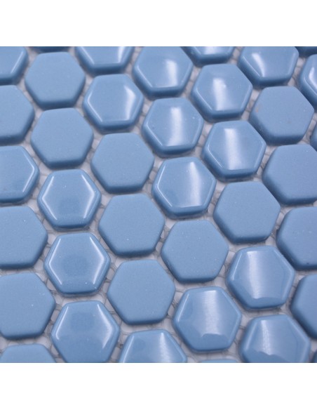 Hexagon Blå Ecoglas Mosaik | Ekosten.se