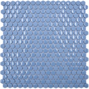Hexagon Blå Ecoglas Mosaik | Ekosten.se