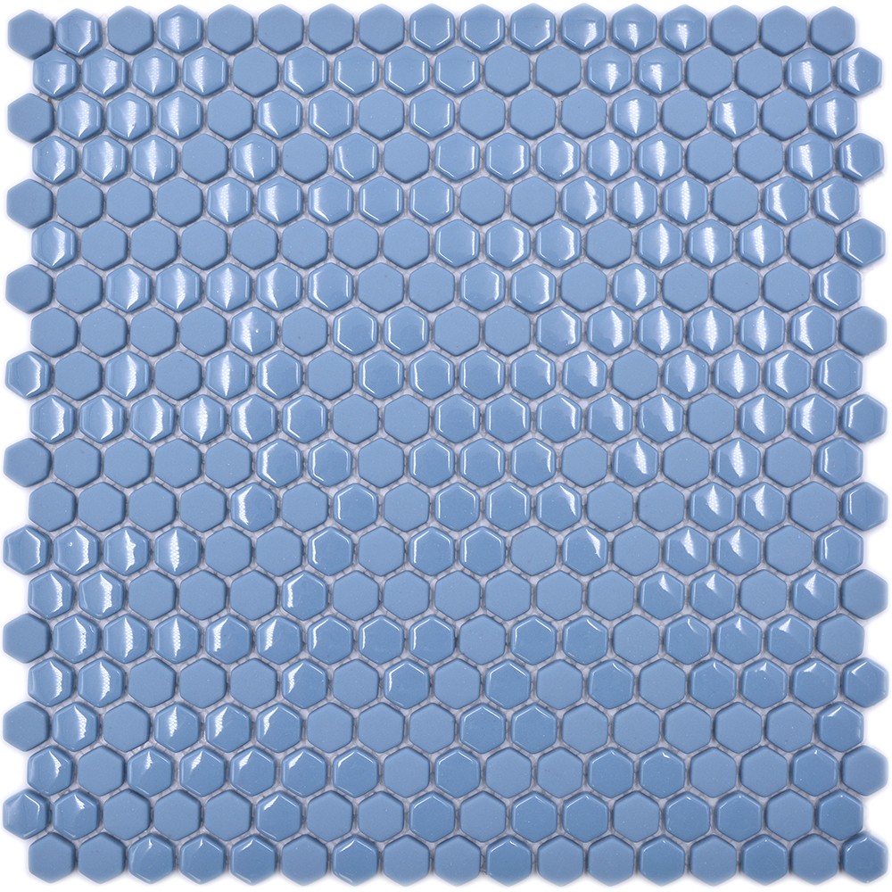 Hexagon Blå Ecoglas Mosaik | Ekosten.se