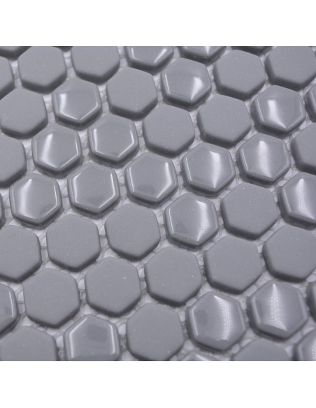 Hexagon Grå Ecoglas Mosaik | Ekosten.se
