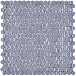 Hexagon Grå Ecoglas Mosaik | Ekosten.se