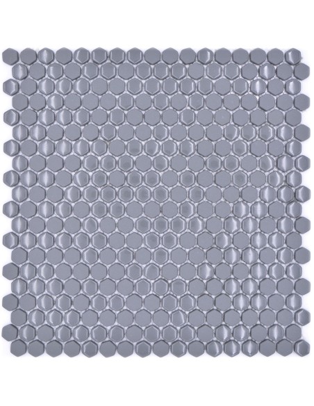 Hexagon Grå Ecoglas Mosaik | Ekosten.se