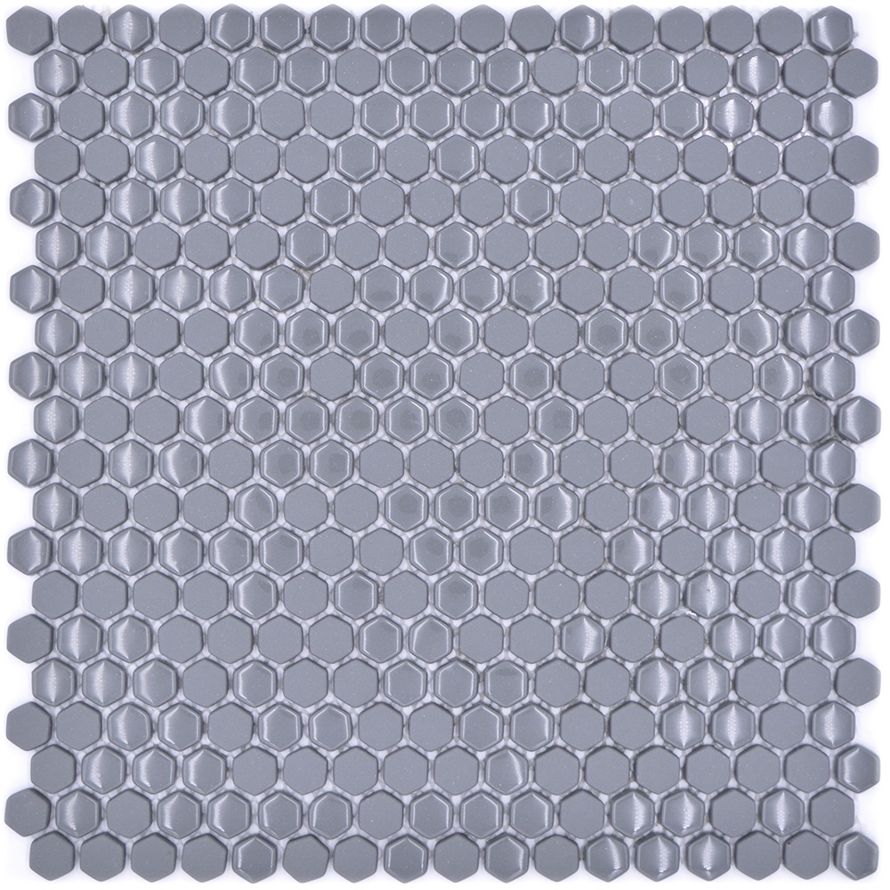 Hexagon Grå Ecoglas Mosaik | Ekosten.se