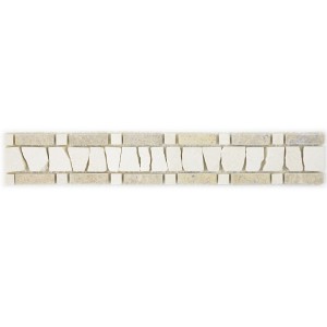 Bård Marmor Stege Beige Creme 5x30cm | Ekosten.se