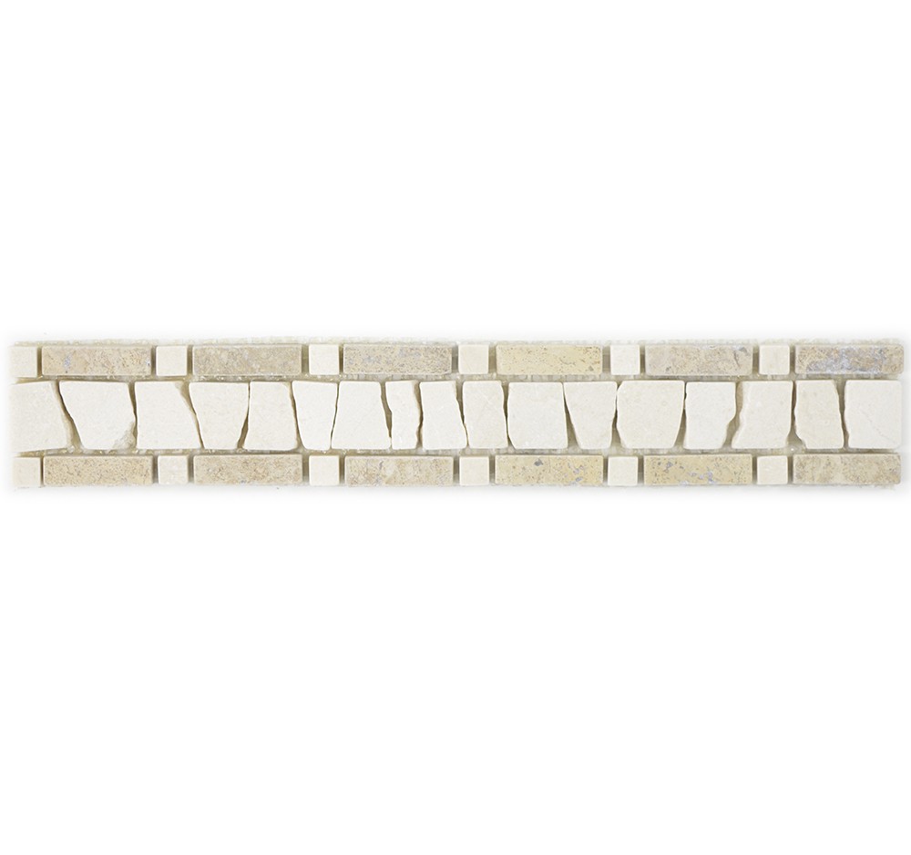 Bård Marmor Stege Beige Creme 5x30cm | Ekosten.se