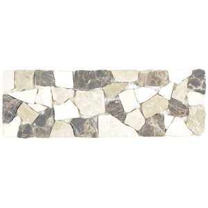 Bård Marmor Oregelbunden Beige Brun 10x30cm | Ekosten.se