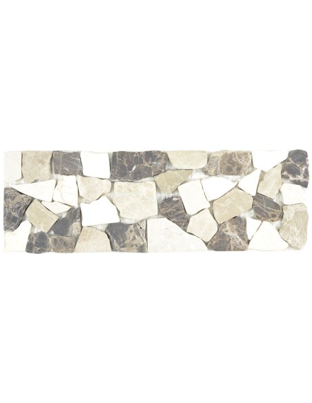 Bård Marmor Oregelbunden Beige Brun 10x30cm | Ekosten.se