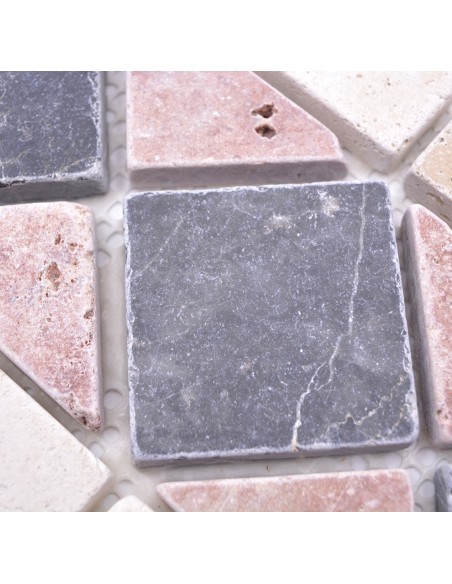 Bård Natursten Jupiter Svart Beige Rosa | Ekosten.se