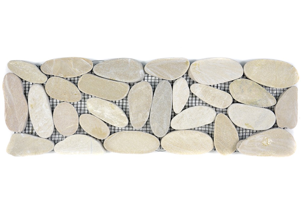 Natursten Bård Oregelbunden Sågad Beige