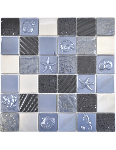Svart Silver Komposit Kristall Mosaik Mix | Ekosten.se