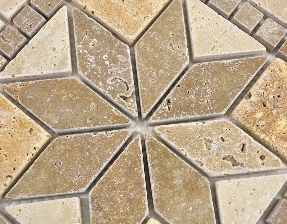 Natursten Dekor Prater Beige Brun Guld | Ekosten.se