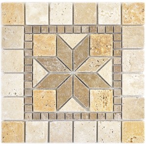 Natursten Dekor Prater Beige Brun Guld | Ekosten.se