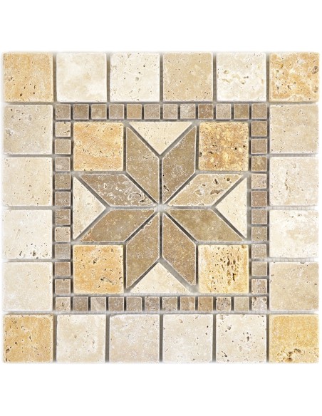 Natursten Dekor Prater Beige Brun Guld | Ekosten.se