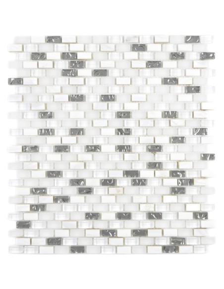 Mosaik Kristall Natursten Mussla Vit Mix | Ekosten.se