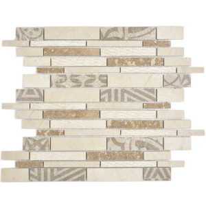 Marmor Keramik Stavmosaik Beige | Ekosten.se