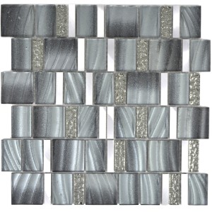 Kristall Metall Mosaik Silver Grå | Ekosten.se