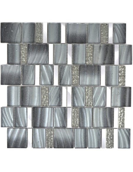 Kristall Metall Mosaik Silver Grå | Ekosten.se