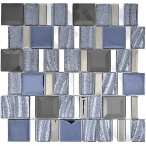 Kristall Metall Mosaik Silver Svart | Ekosten.se