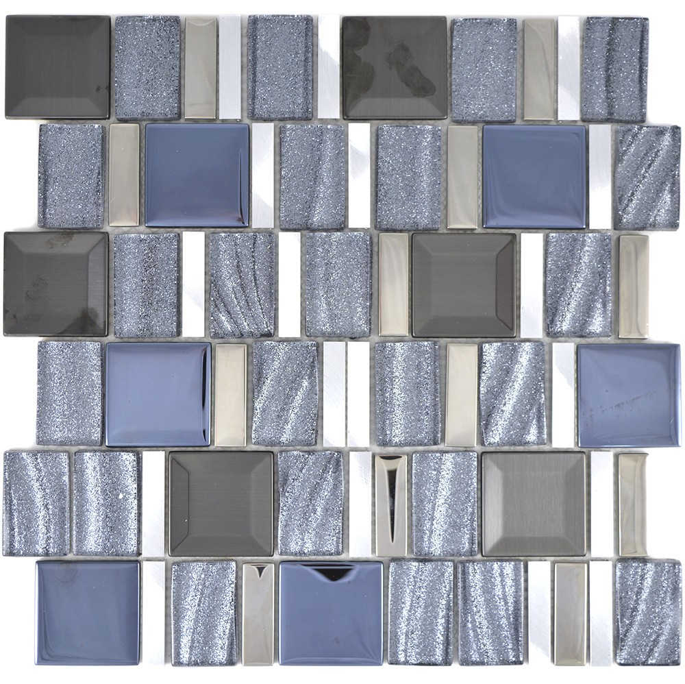 Kristall Metall Mosaik Silver Svart | Ekosten.se