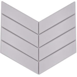 Fiskben Klinker Chevron Vit Matt | Ekosten.se