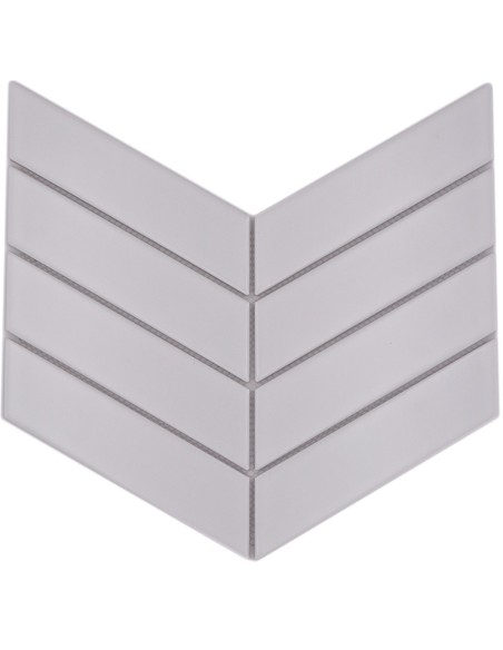 Fiskben Klinker Chevron Vit Matt | Ekosten.se