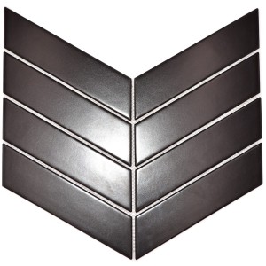 Fiskben Klinker Chevron Svart Matt | Ekosten.se