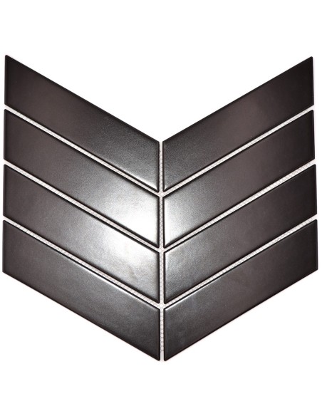 Fiskben Klinker Chevron Svart Matt | Ekosten.se