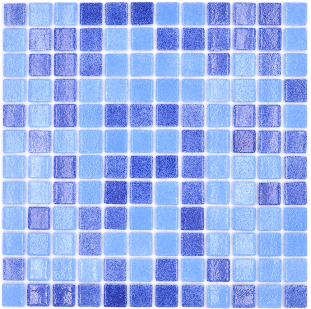 Glasmosaik Eco Blå Mix Blank | Ekosten.se