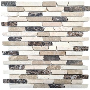 Stavmosaik Marmor Beige Brun | Ekosten.se