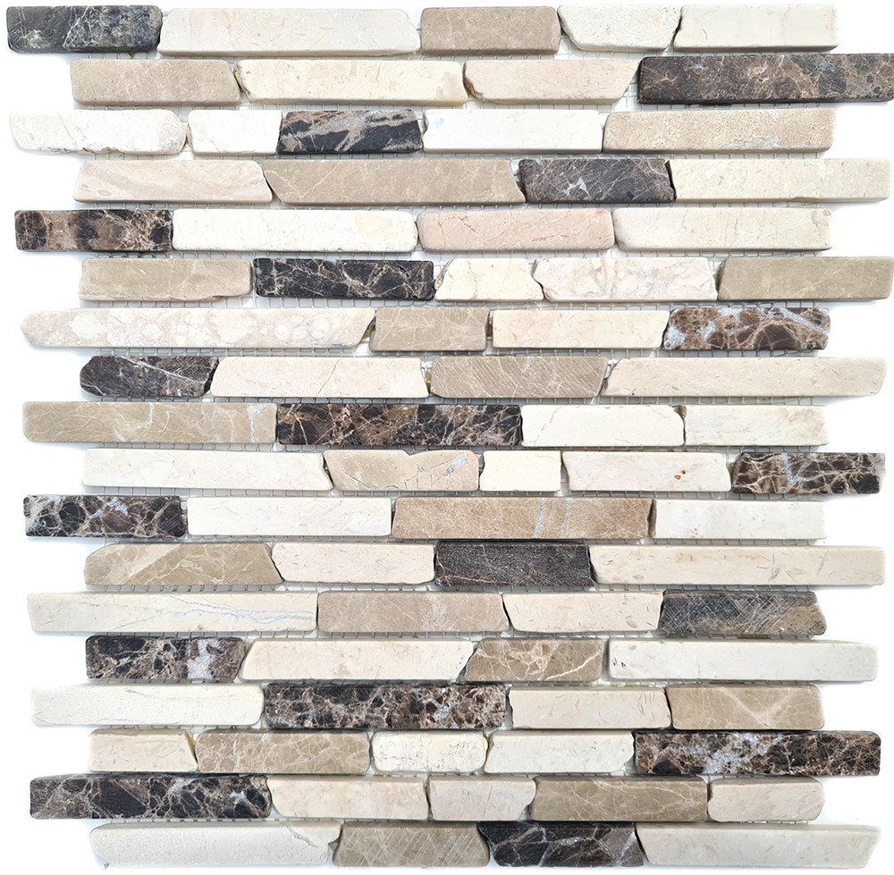Stavmosaik Marmor Beige Brun | Ekosten.se