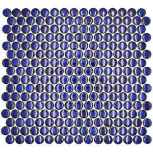 Knappmosaik Kobalt Blå Blank | Ekosten.se