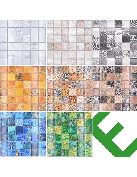 Kristall Mosaik Wildlife Grön | Ekosten.se