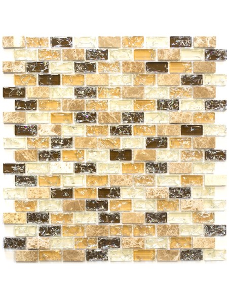 Kristall Marmor Brickmosaik Beige | Ekosten.se