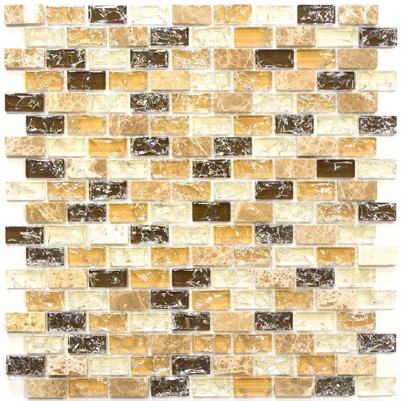 Kristall Marmor Brickmosaik Beige | Ekosten.se