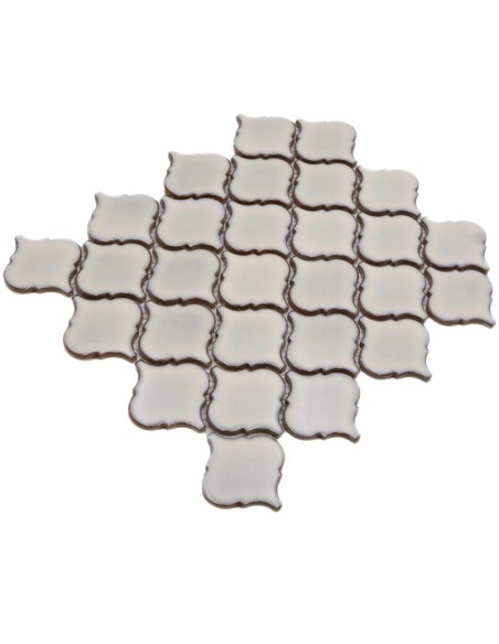Lantern Mosaik Antik Vit | Ekosten.se