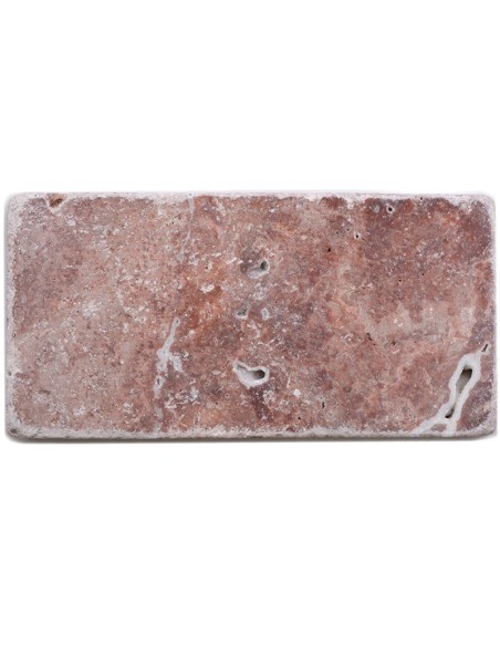 Natursten Rosso Travertin Antik 7,5x15cm | Ekosten.se