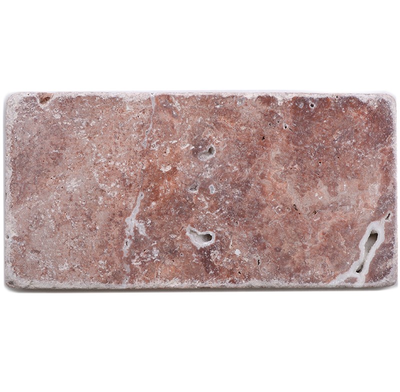 Natursten Rosso Travertin Antik 7,5x15cm | Ekosten.se