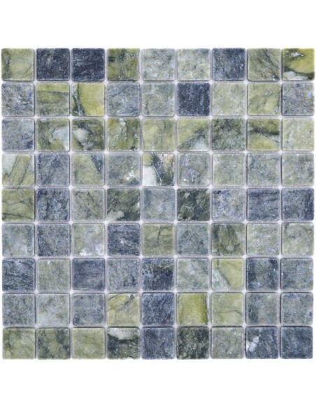 Marmor Mosaik Grön Tumlad | Ekosten.se