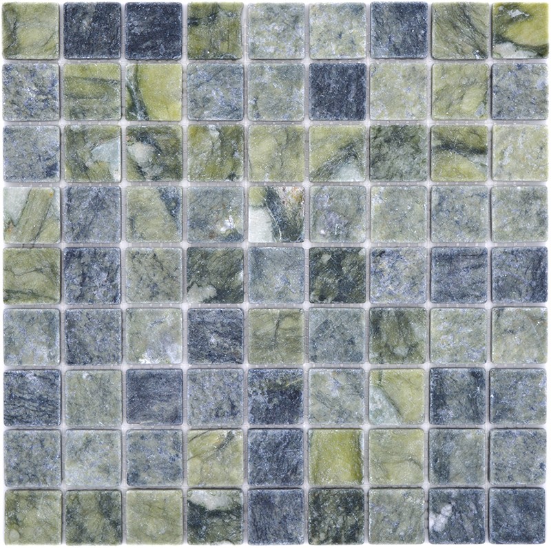 Marmor Mosaik Grön Tumlad | Ekosten.se