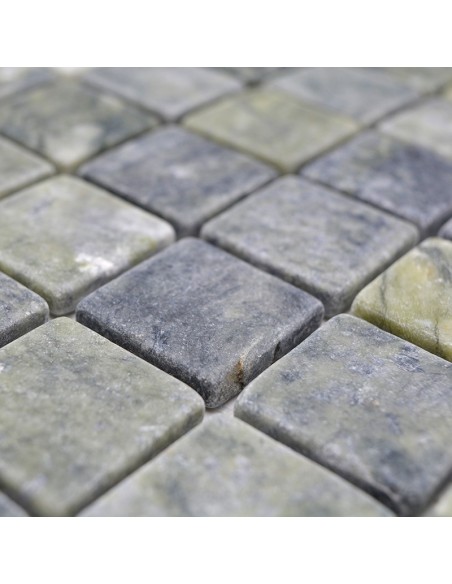Marmor Mosaik Grön Tumlad | Ekosten.se