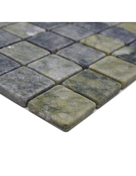 Marmor Mosaik Grön Tumlad | Ekosten.se